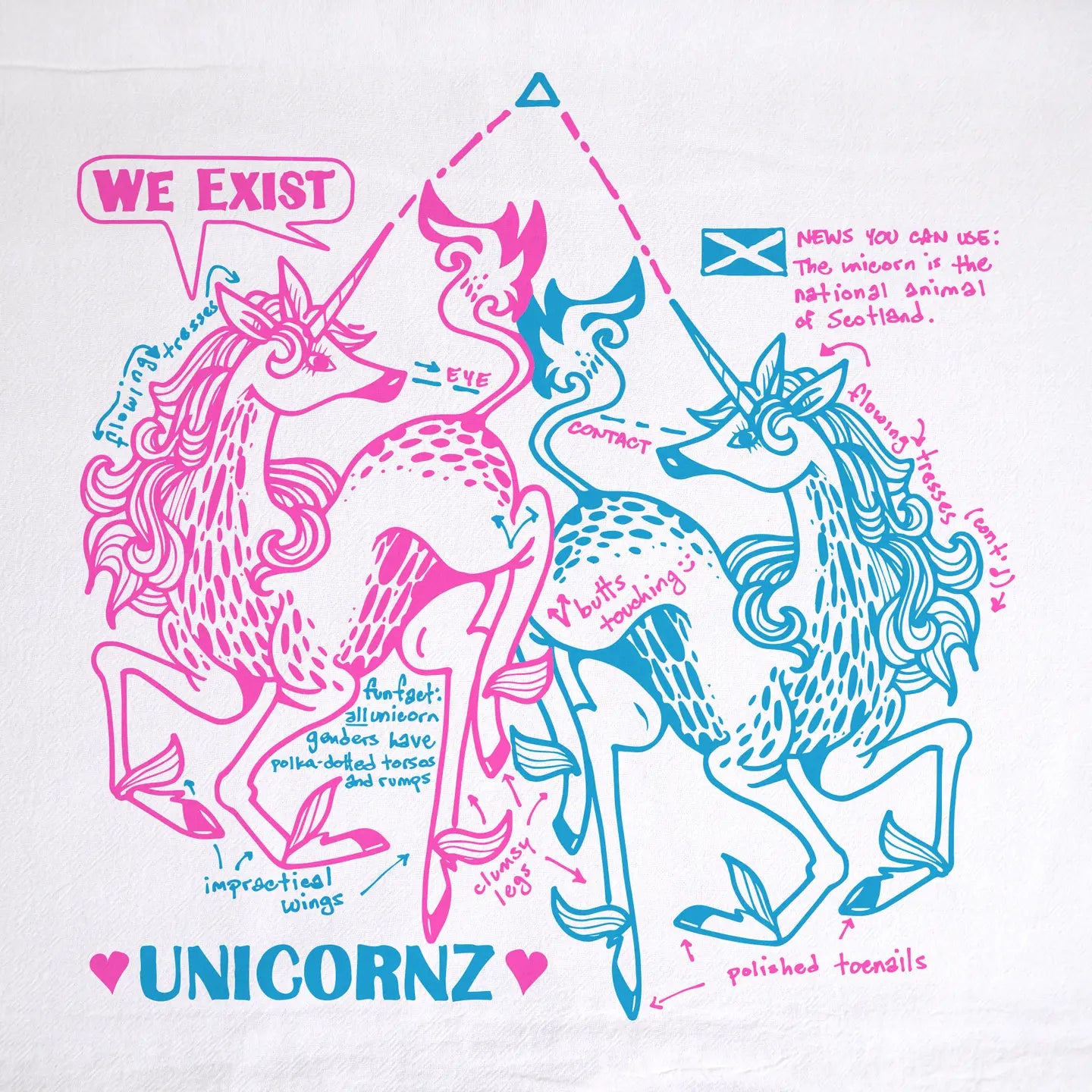 Unicorn Tea Towel