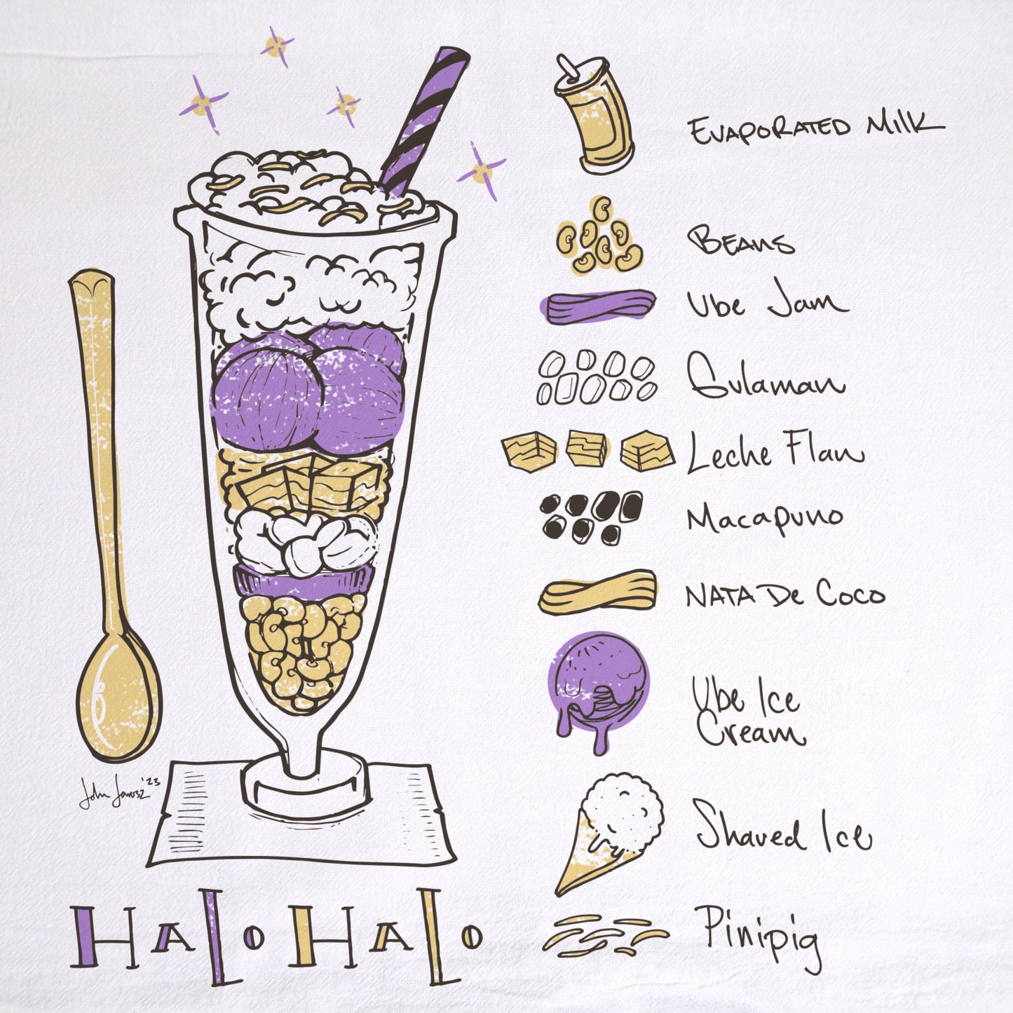 Halo Halo Tea Towel
