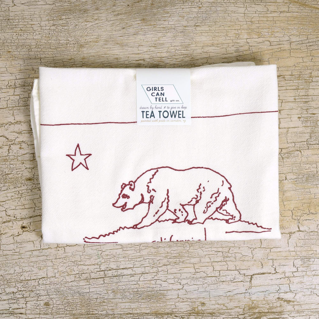 California Flag Tea Towel