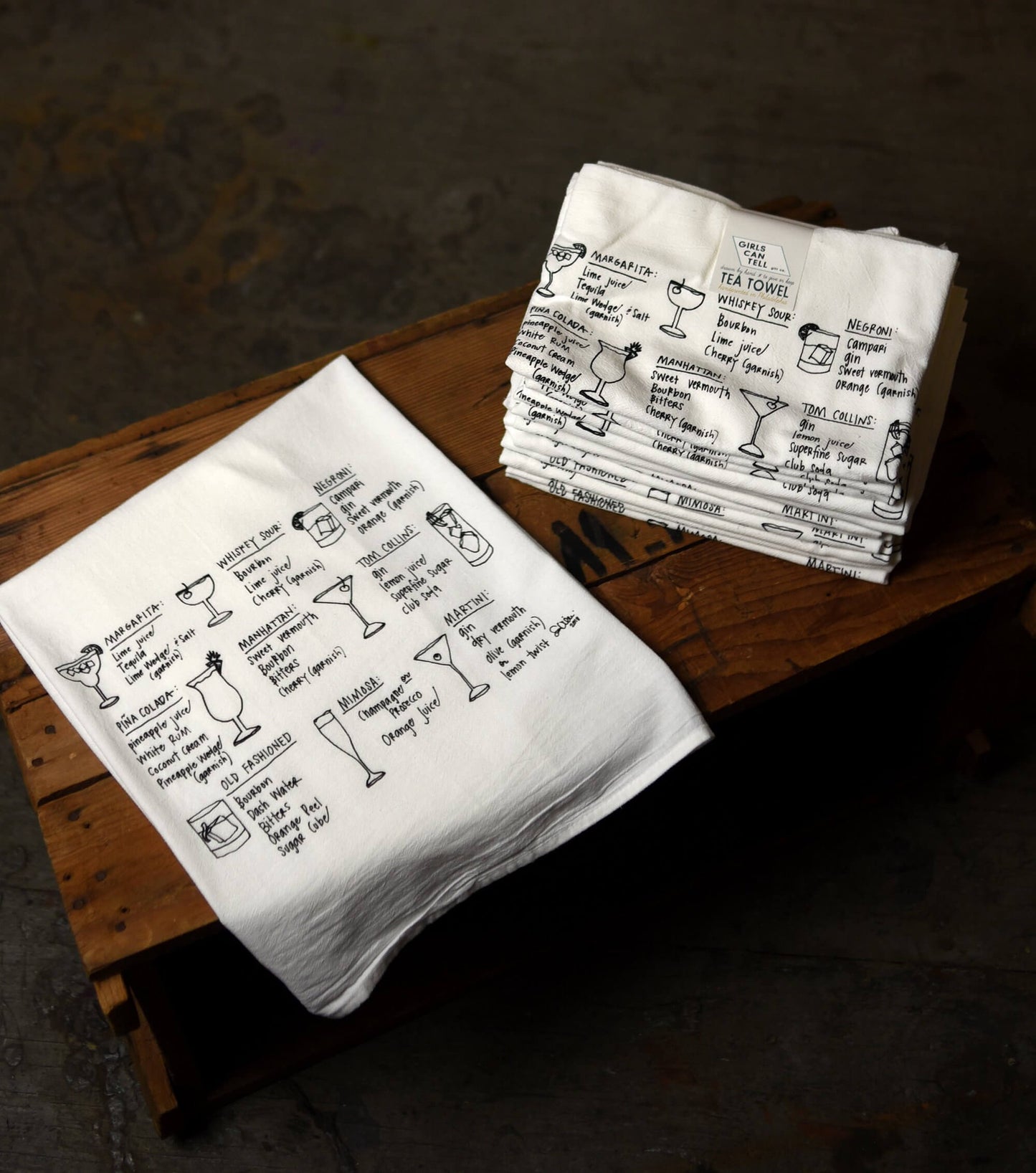 Drinks Tea Towel Bundle