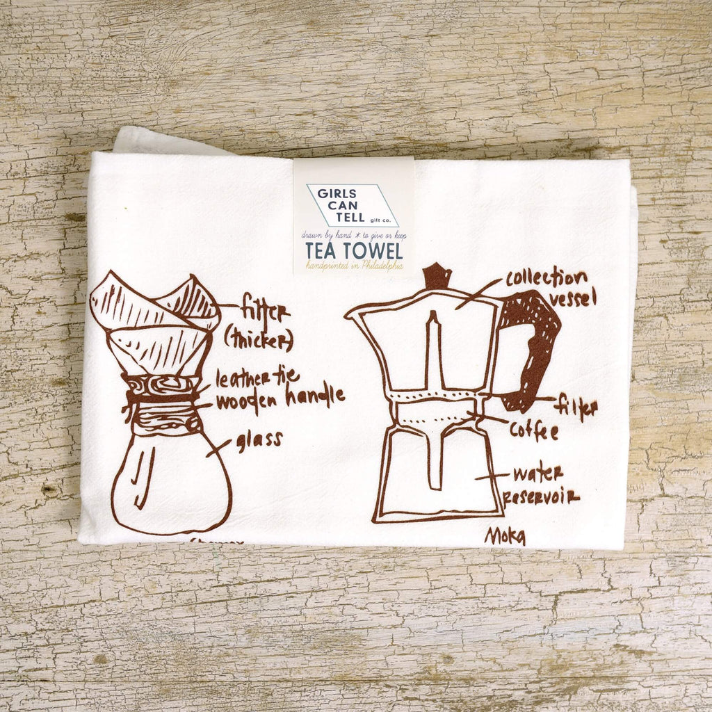 Coffee tea towel