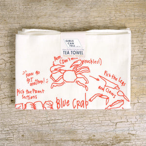 Blue Crab Tea Towel