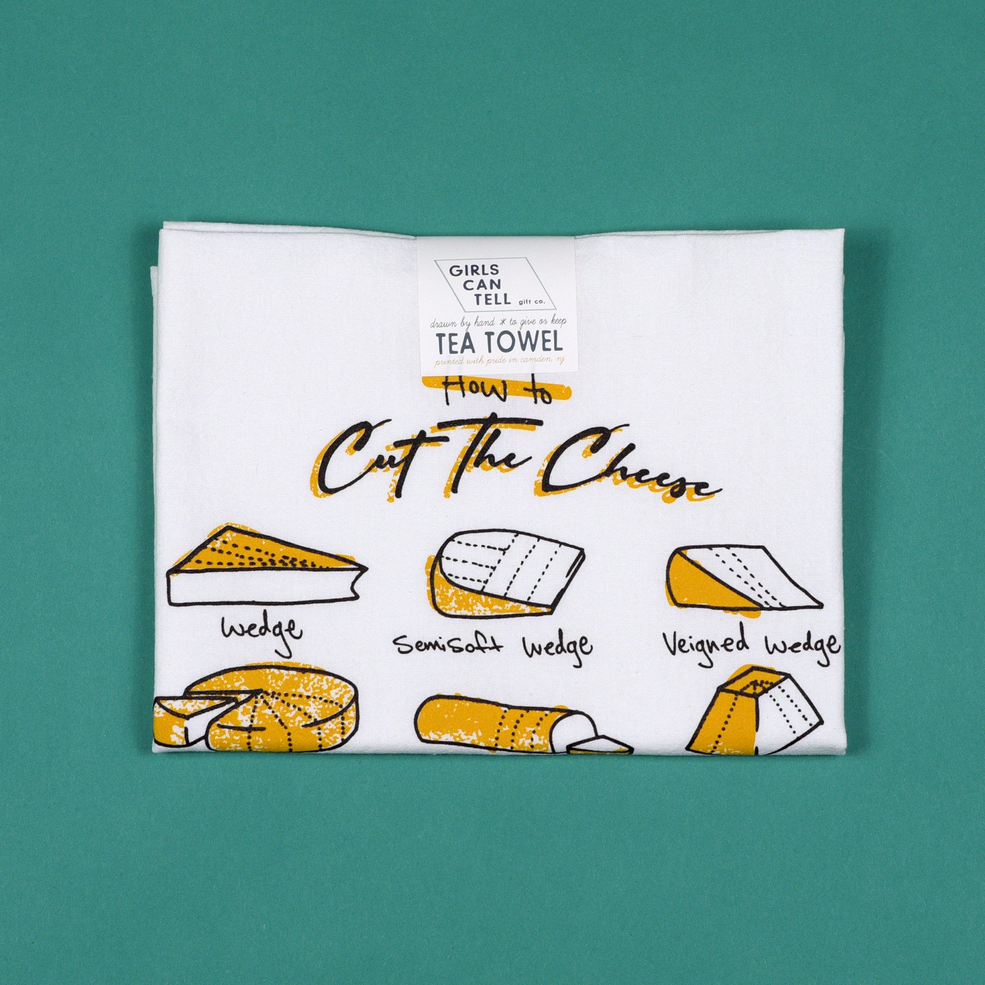 Cut The Cheese Tea Towel