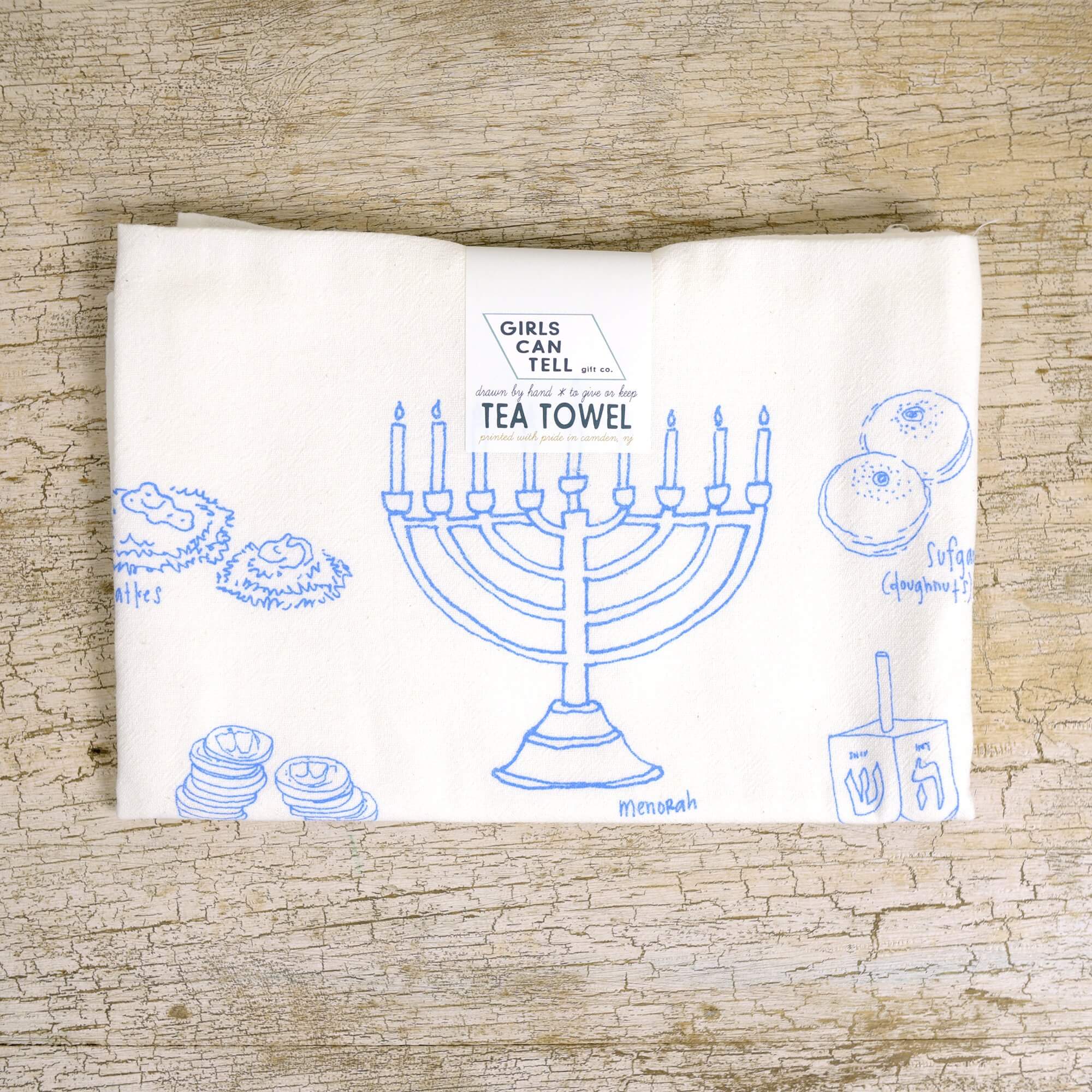 Hanukkah Tea Towel