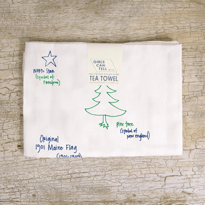 Maine tea towel