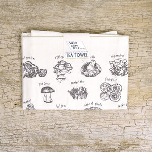 Mushrooms Tea Towel