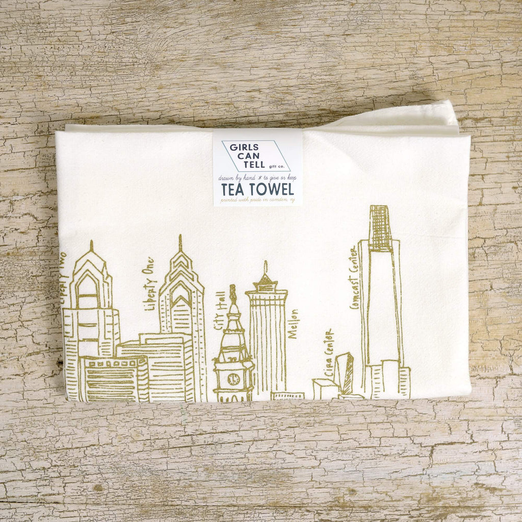 Philadelphia Skyline Tea Towel