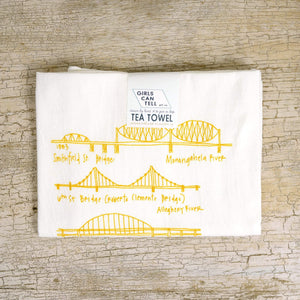 Pittsburgh Bridges Tea Towel