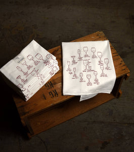 Wine Glasses Tea Towel