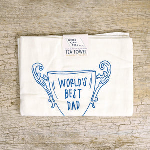 World's Best Dad tea towel