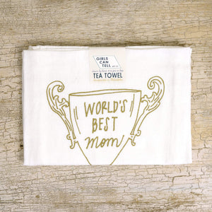 World's Best Mom tea towel
