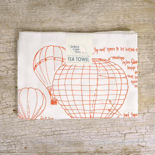 Hot Air Balloon Tea Towel